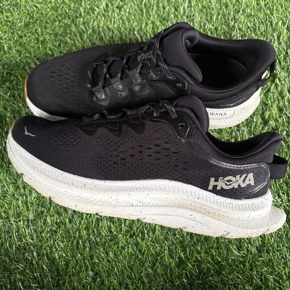 Hoka One Kawana 2 Black/White Athletic Running Sneakers Women’s Size 8.5 B
